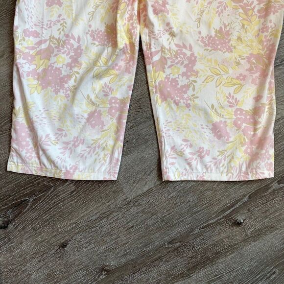 Gloria Vanderbilt Pastel Floral Grandma Core Capris SZ 12 90’s - Picture 12 of 14